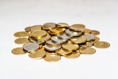 Pile of gold and silver coins