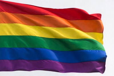 Rainbow Pride Flag Waving