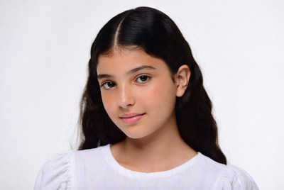 Young girl with long dark hair