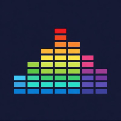 Rainbow Music Equalizer Bars