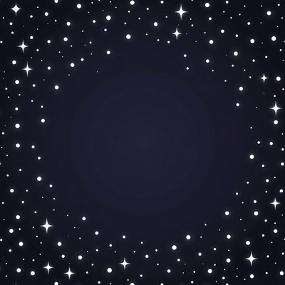 Sparkling Stars on Dark Background