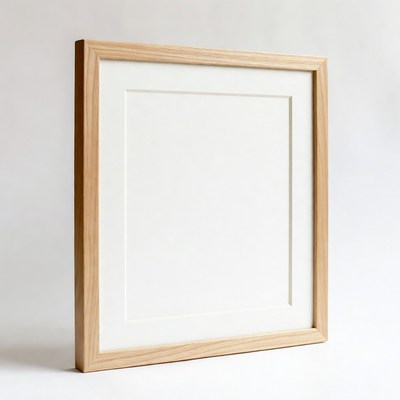 Empty Wooden Picture Frame