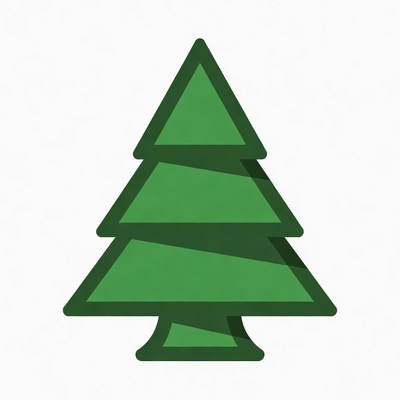 Green Christmas Tree Clipart