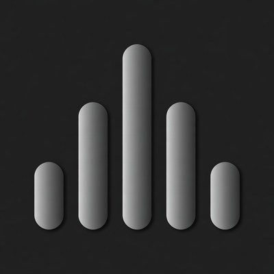 Gray Sound Wave Bars