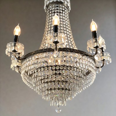 Crystal Chandelier with Candles