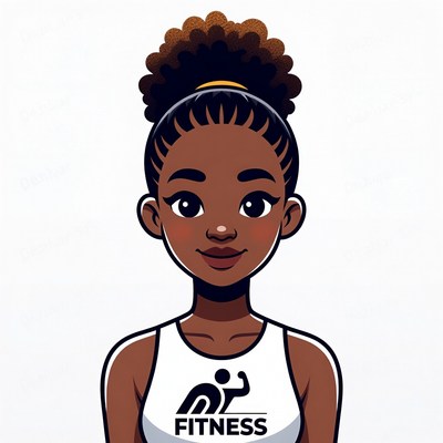 African-American woman in fitness tank top