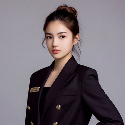 Asian woman in black blazer