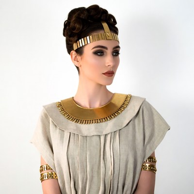 Woman in Egyptian Cleopatra Costume