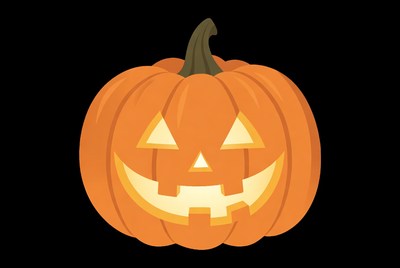 Jack-o'-lantern pumpkin illustration