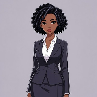 African-American woman in business suit