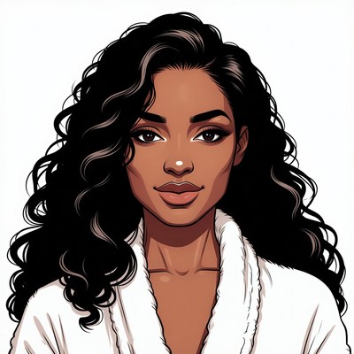 Beautiful African-American woman portrait