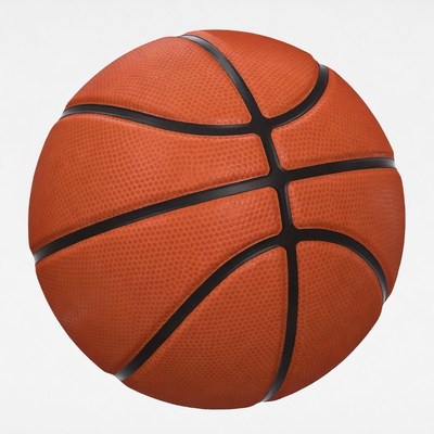 Orange basketball isolated background