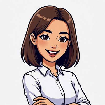 Smiling Asian woman with arms crossed