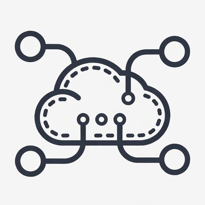 Cloud Computing Network Icon