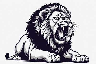 Roaring Lion Illustration