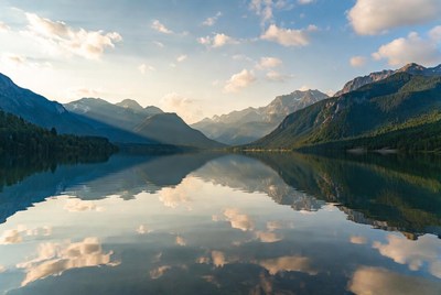 Mountain Lake with Reflections