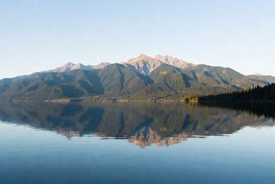 Mountains Reflected in Calm Lake