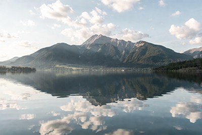Mountain Range Reflecting in Lake