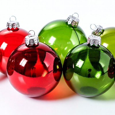 Red and Green Christmas Ornaments