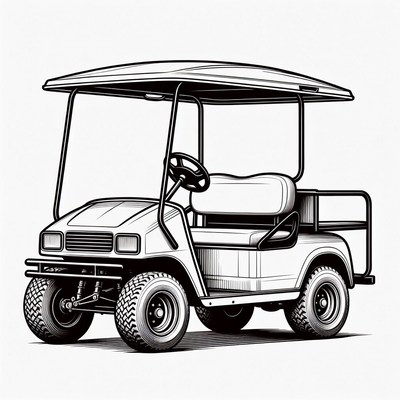 Golf Cart Illustration