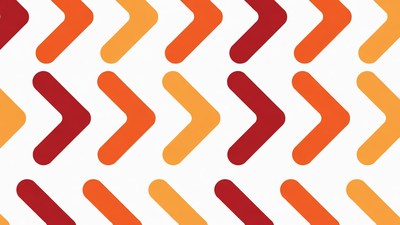 Orange Arrow Pattern Background