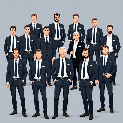 Group of Men in Suits