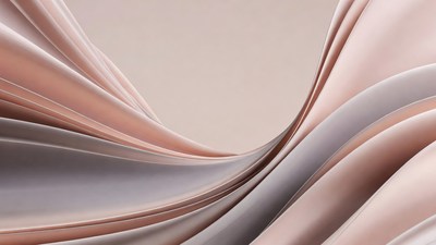 Abstract Pink Gray Fabric Waves