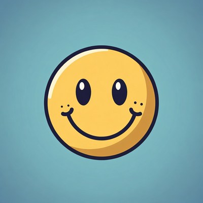 Smiling Yellow Emoticon Face