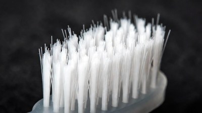 White Bristles on Toothbrush