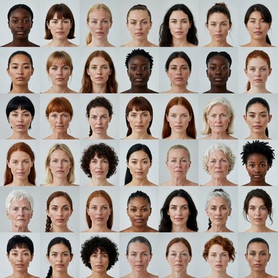 Diverse Women Headshots Grid