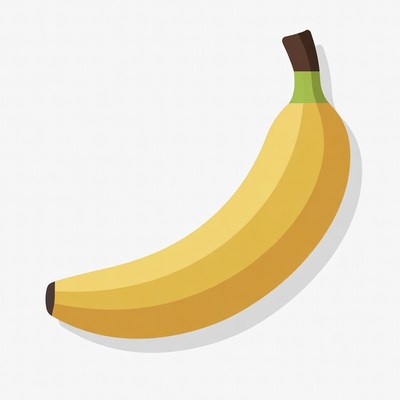 Yellow banana illustration