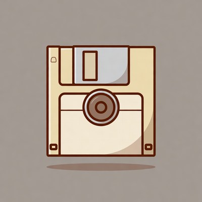 Floppy Disk Illustration