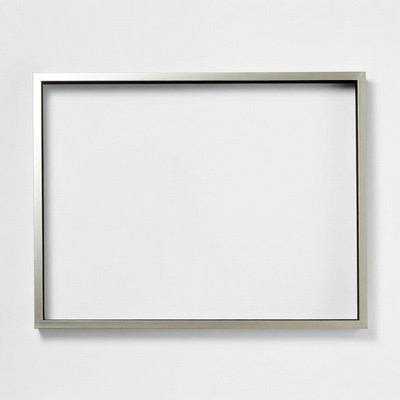 Empty Silver Picture Frame