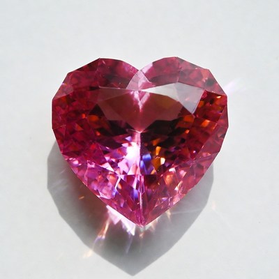 Pink Heart Shaped Gemstone