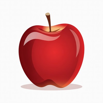Red apple illustration