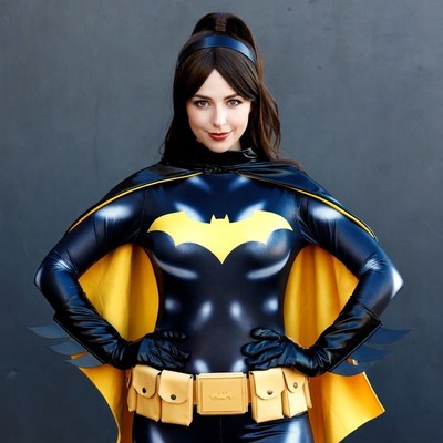 Woman in Batgirl Cosplay