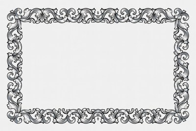 Ornate Vintage Engraved Frame