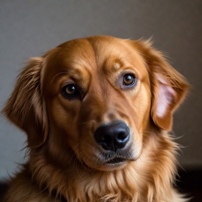 Golden Retriever close-up portrait