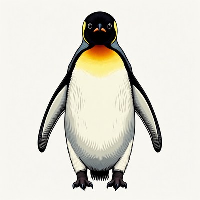 Emperor Penguin Illustration