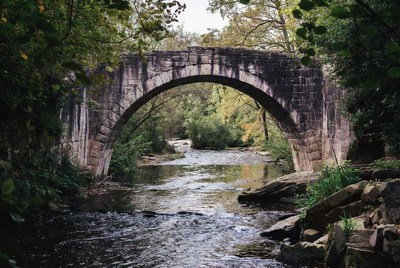 Stone Arch Bridge over Forest River