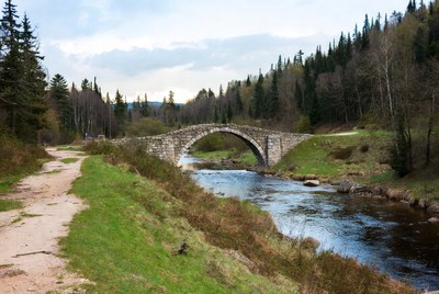 Stone Arch Bridge over Forest River