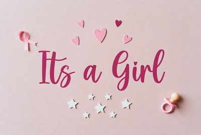 It's a Girl Baby Announcement