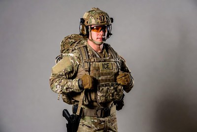 ICE Soldier in Camouflage Gear