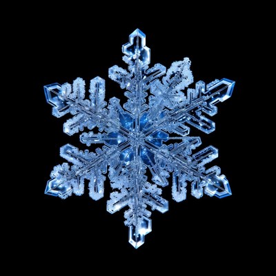 Blue Snowflake Crystal