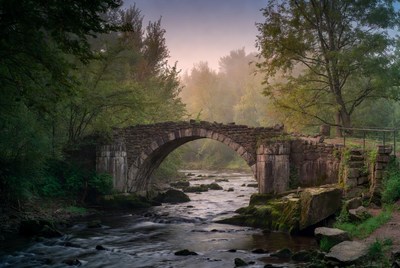 Stone Arch Bridge over Forest River