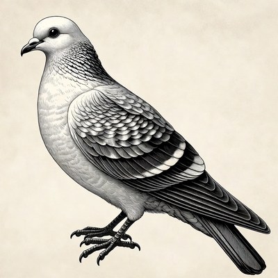 White dove illustration