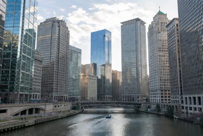 Chicago River Skyscrapers Cityscape