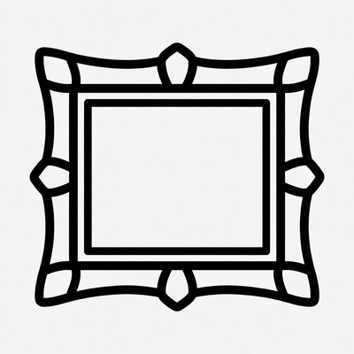 Ornate Empty Picture Frame