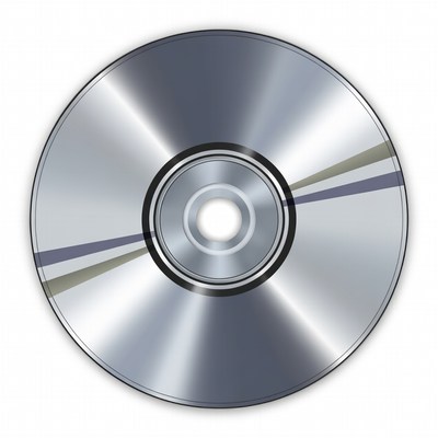 Silver CD Disc Illustration