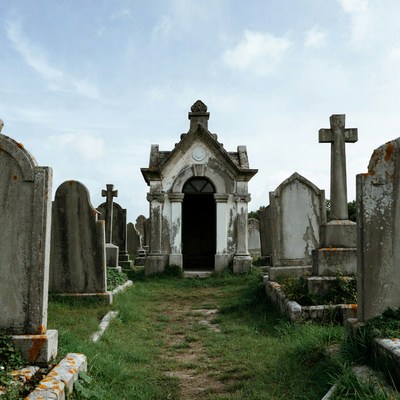 Open Mausoleum in Cemetery